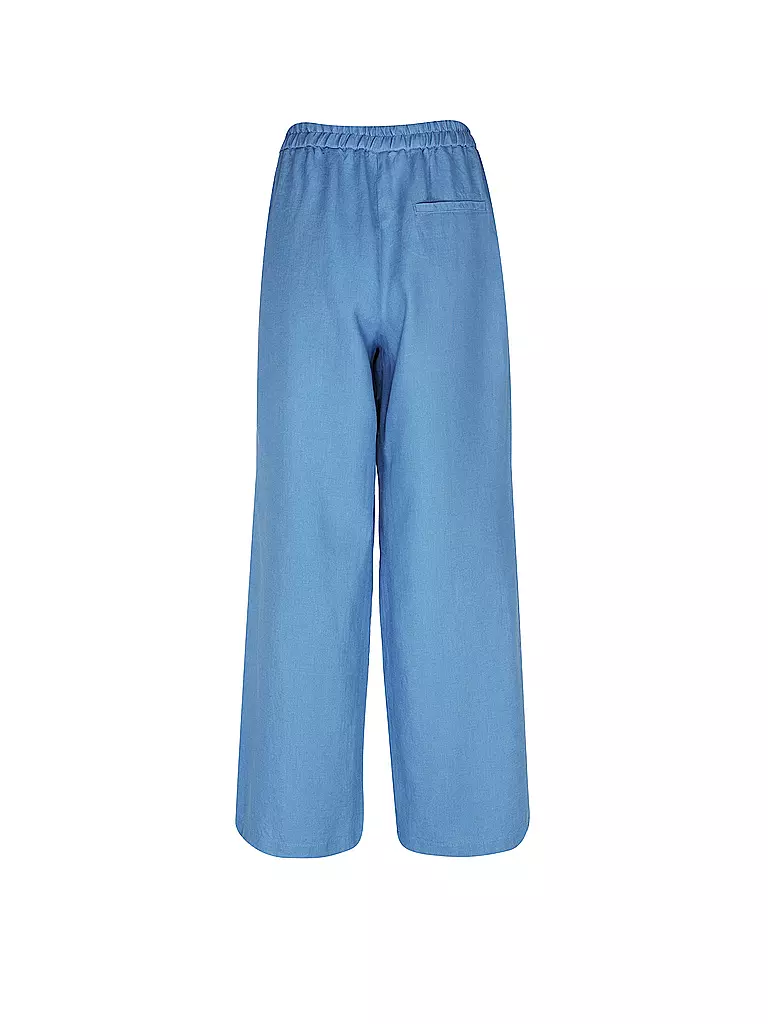 MARC O'POLO | Leinenhose Jogging Fit  | blau