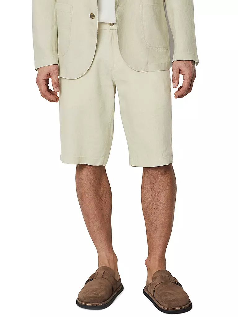 MARC O'POLO | Leinenshorts  | grau