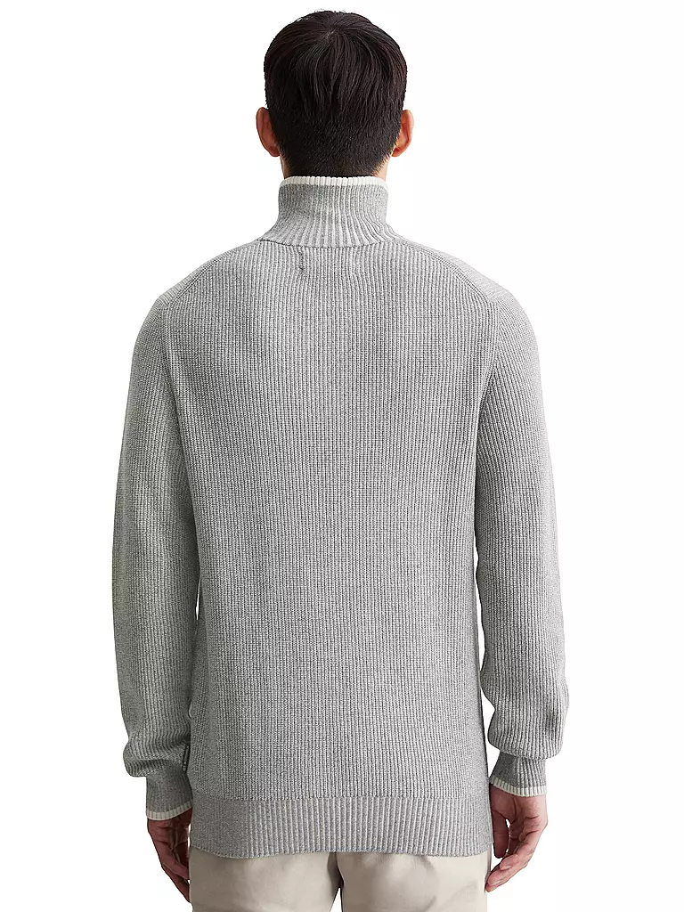 MARC O'POLO | Troyer Pullover | grau