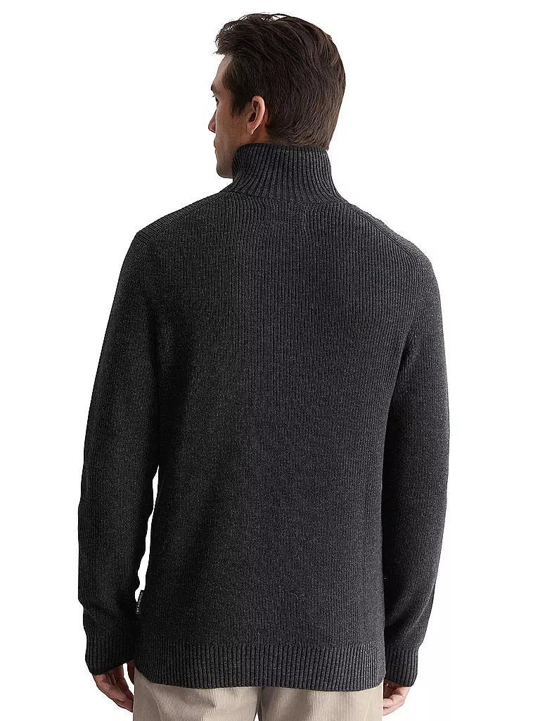 MARC O'POLO | Troyer Pullover | schwarz