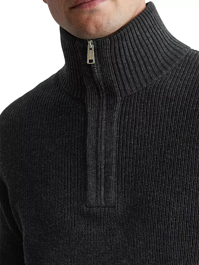 MARC O'POLO | Troyer Pullover | schwarz