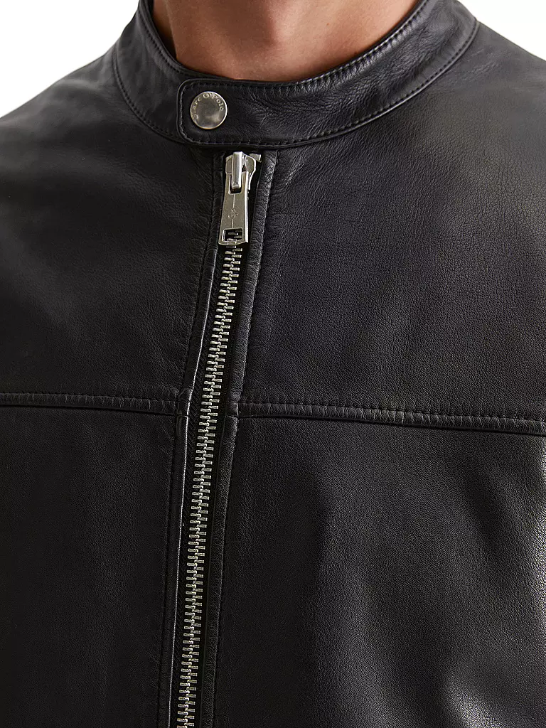 MARC O'POLO | Lederjacke | schwarz