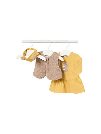 MAYORAL | Baby Set Stirnband, Gilet, Kleid 3-teilig 