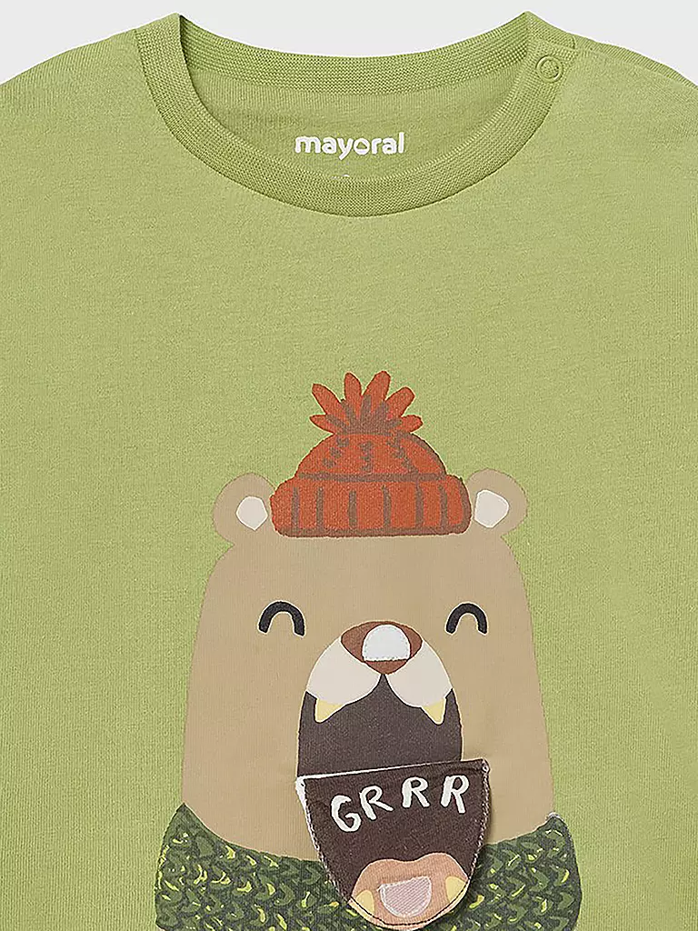 MAYORAL | Baby Langarmshirt  | grün