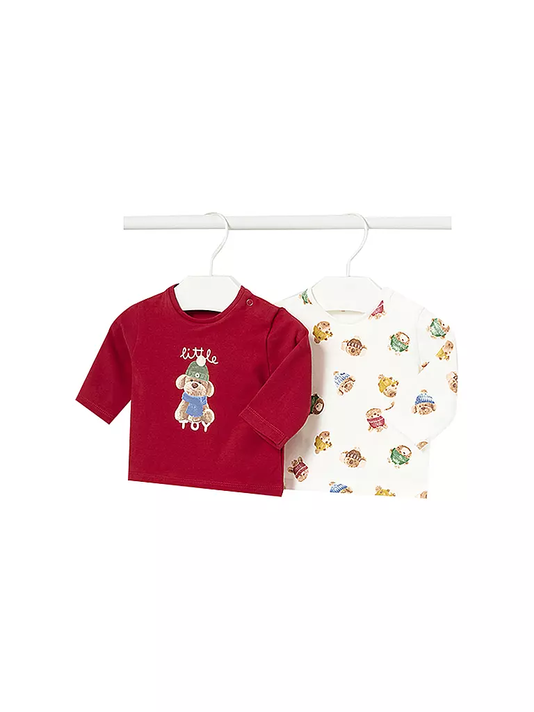 MAYORAL | Baby Langarmshirt 2er Set   | rot