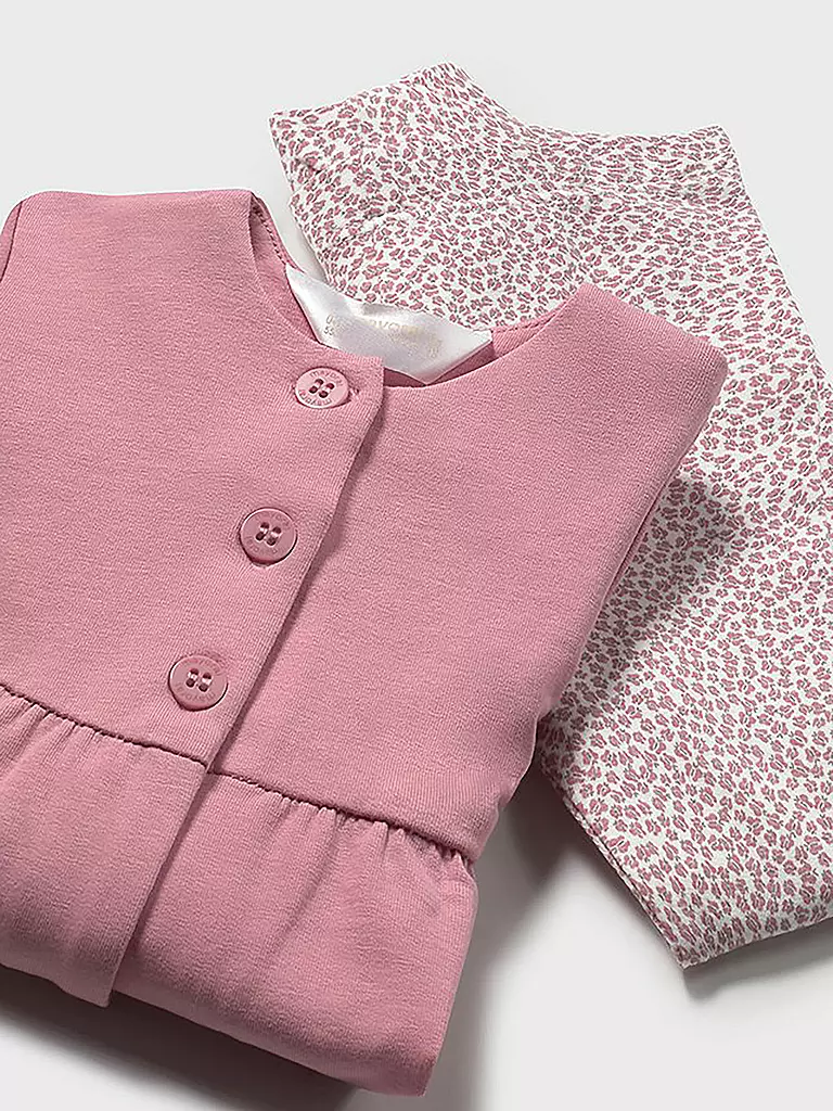 MAYORAL | Baby Set 3-teilig T-Shirt, Sweatjacke, Leggings | rosa