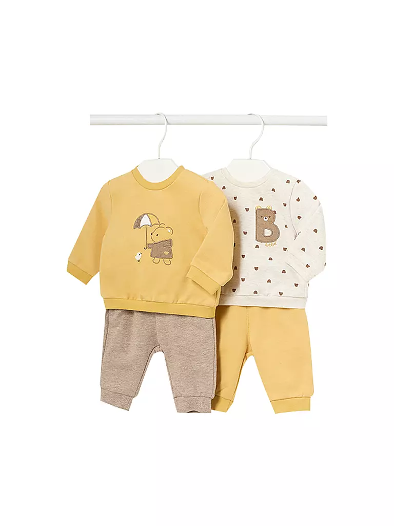 MAYORAL | Baby Set 4-teilig Pullover und Hose | gelb