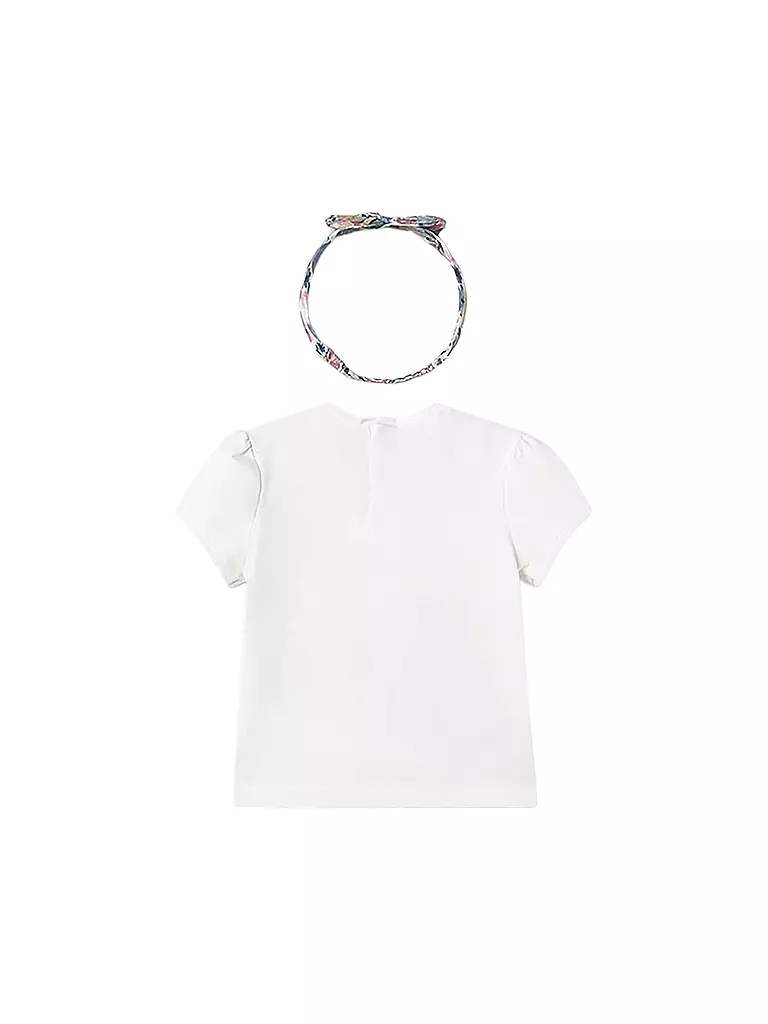 MAYORAL | Baby T-Shirt mit Stirnband | weiss