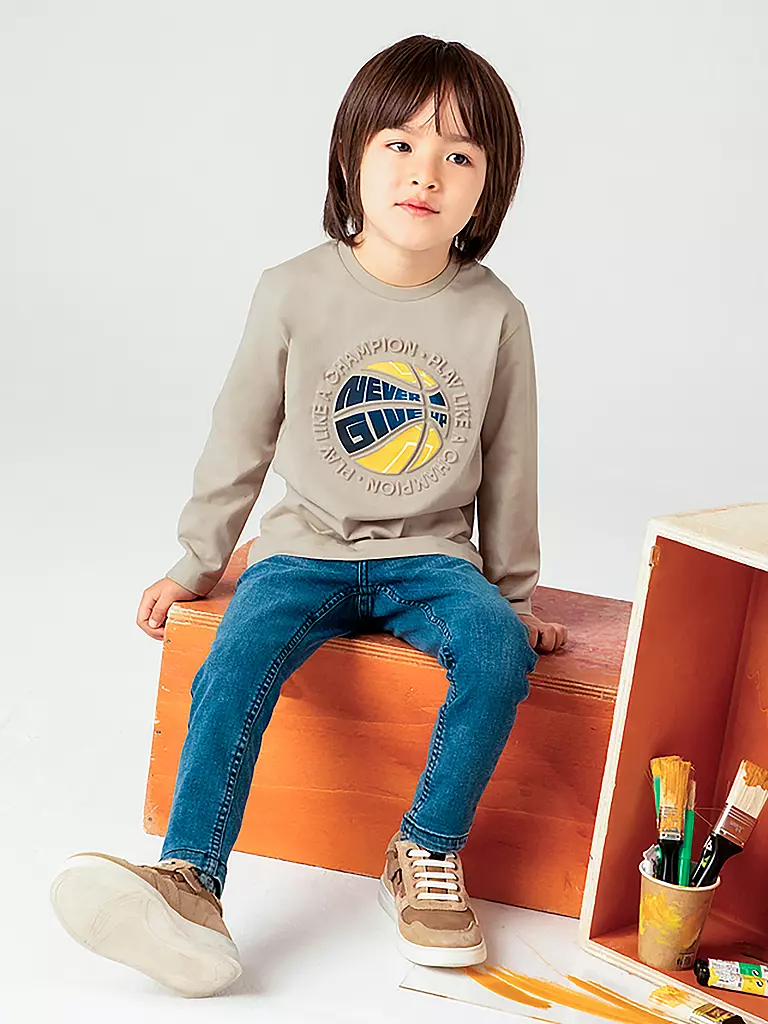 MAYORAL | Jungen Langarmshirt | beige