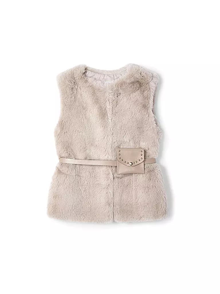 MAYORAL | Mädchen Gilet in Felloptik | beige