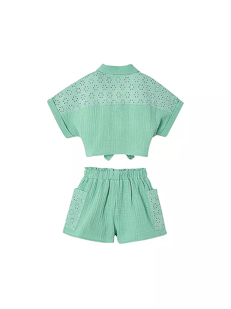 MAYORAL | Mädchen Set 2-teilig Bluse und Shorts | grün