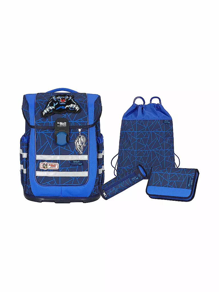 MC NEILL | Schultaschen Set 4tlg Mc Addy Ergo Complete Wild | blau