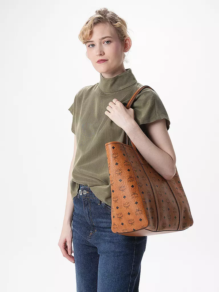 MCM | Tasche - Shopper TONI VISETOS Medium | braun