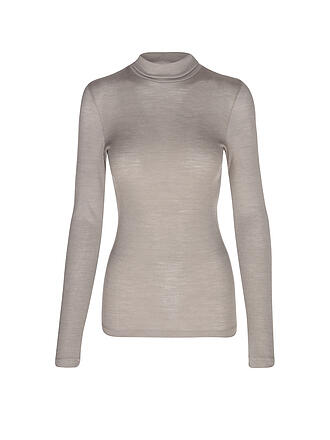 MEY | Langarmshirt WOOL LOVE deep taupe