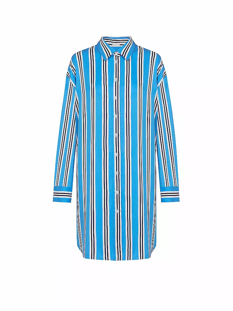 MEY | Nachthemd - Sleepshirt CALMING STRIPES | hellblau