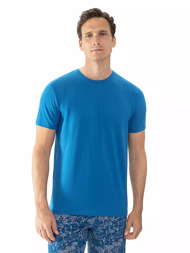 MEY | Pyjama T-Shirt RELAX tide blue | blau