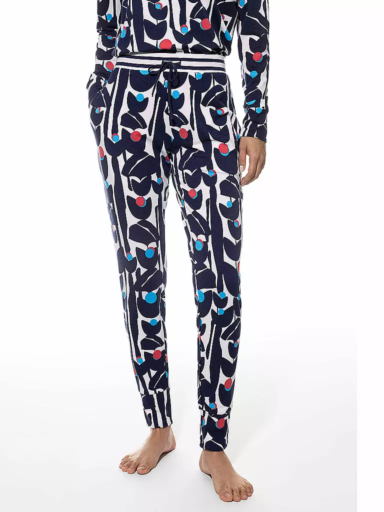 MEY | Pyjamahose FLOWER JUNGLE deep shadow | bunt