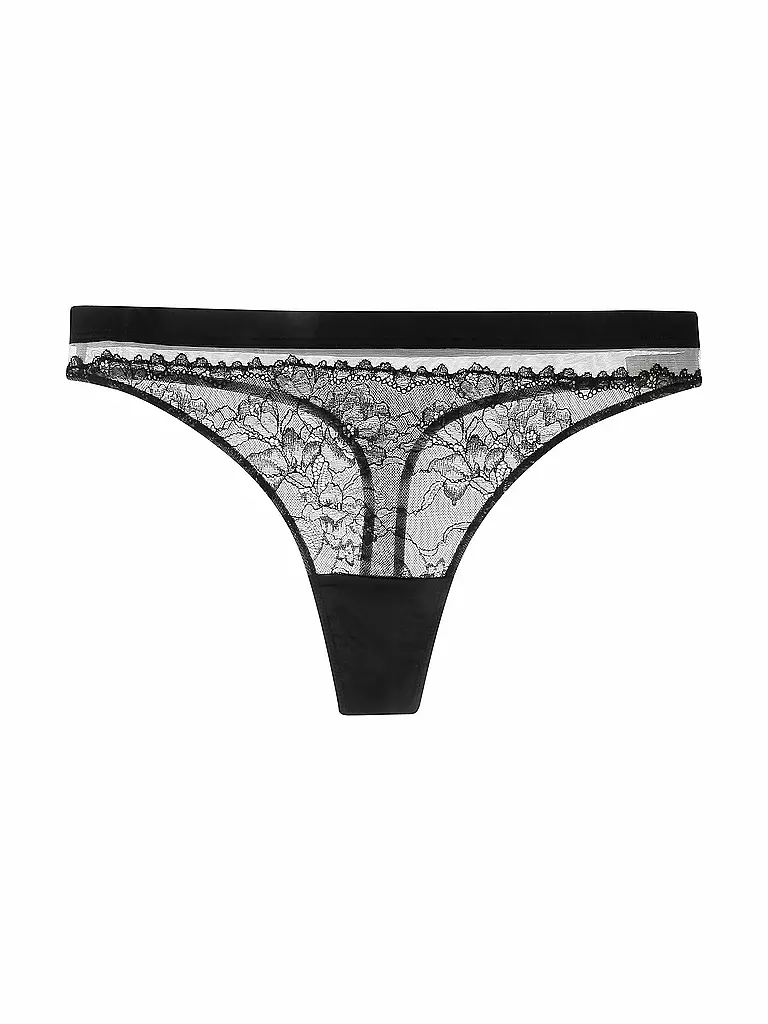 MEY | String "Poetry Lace" (Schwarz) | 