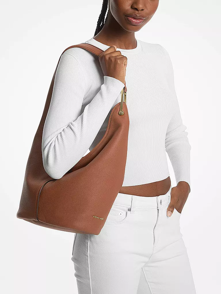 MICHAEL KORS | Ledertasche - Hobo Bag SONNY Medium | camel