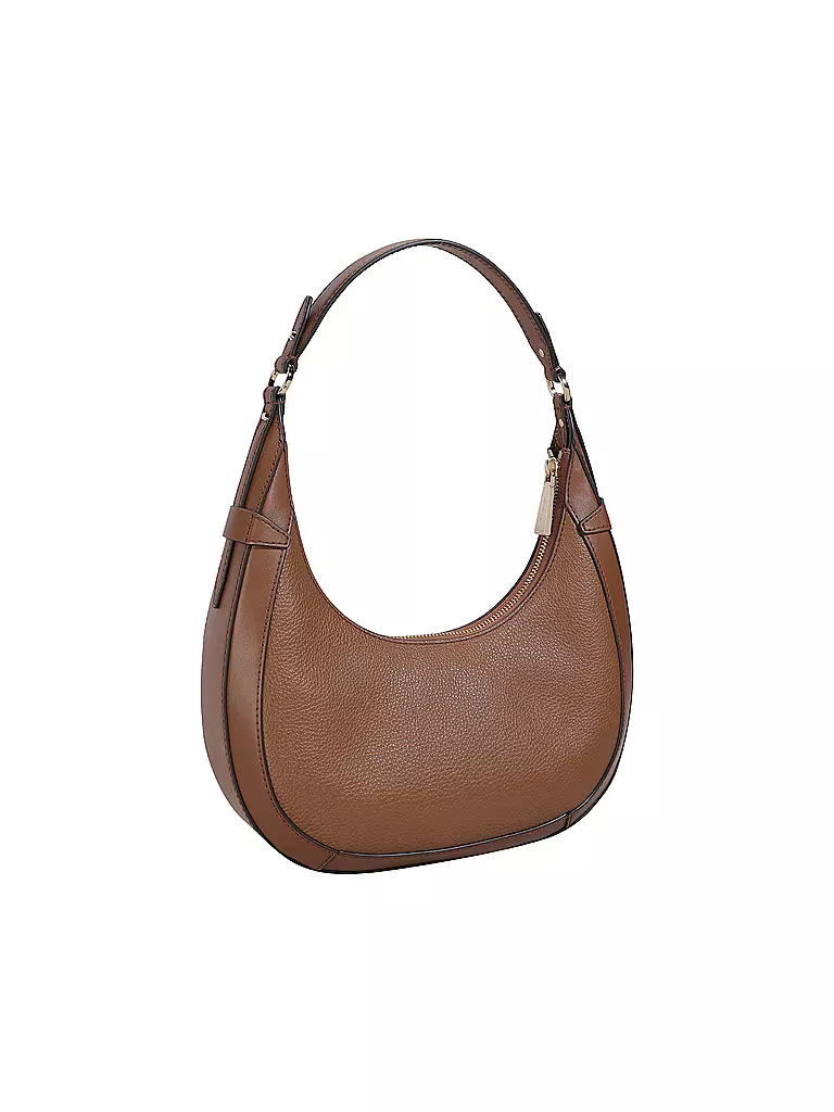 MICHAEL KORS | Ledertasche - Hobo PRESTON Large | braun