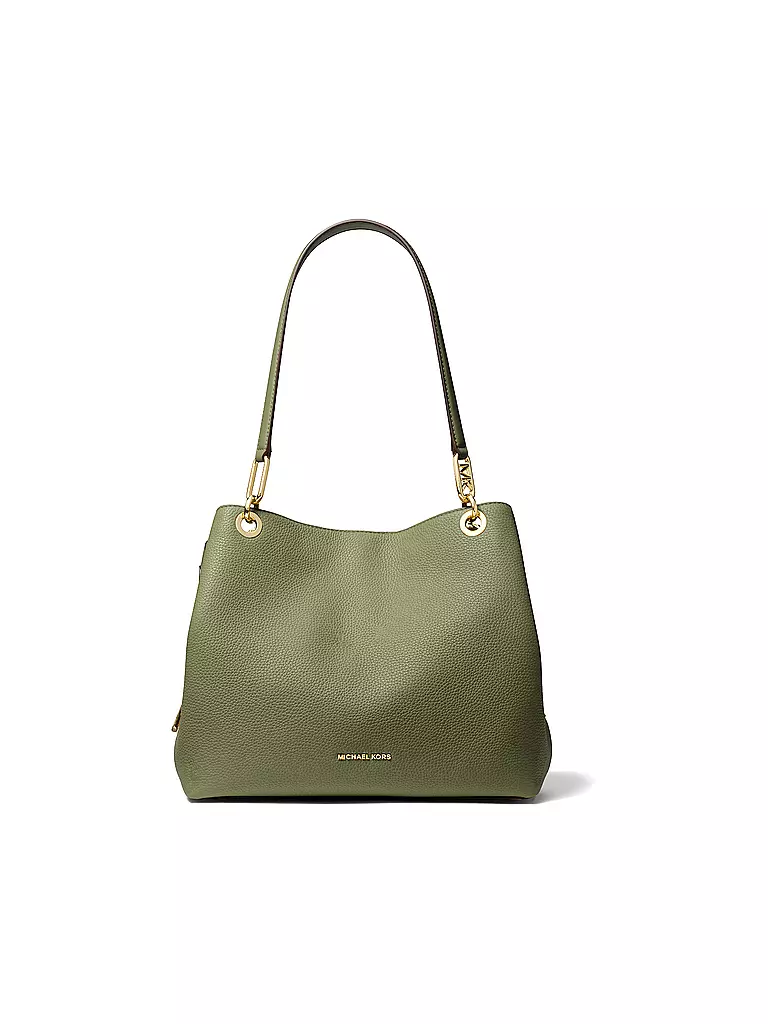 MICHAEL KORS | Ledertasche - Umhängetasche KENSINGTON Large | olive