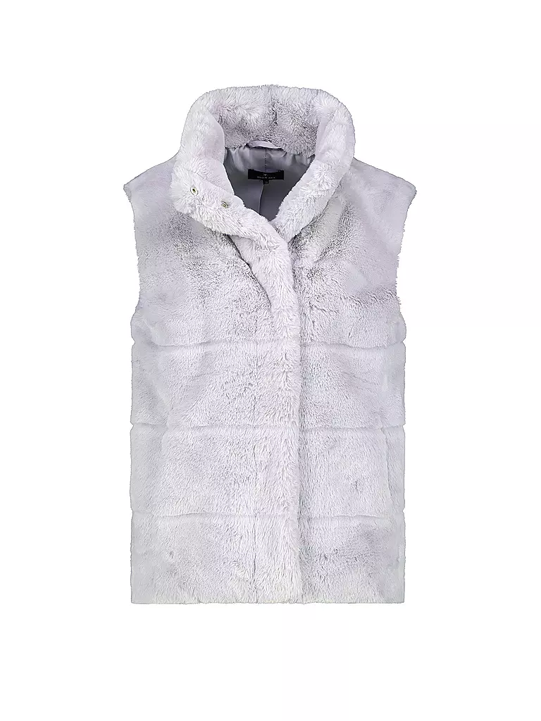 MONARI | Gilet in Felloptik | grau