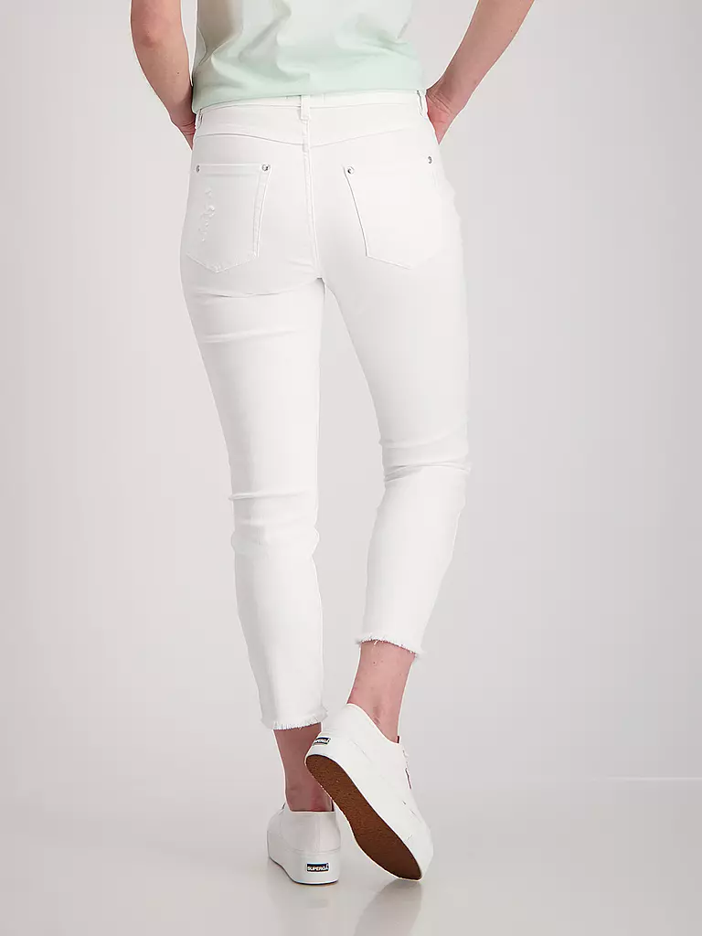 MONARI | Jeans 7/8 | weiss