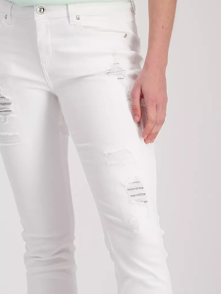 MONARI | Jeans 7/8 | weiss