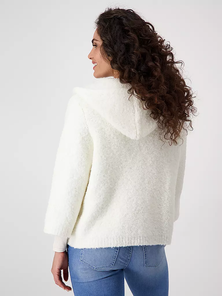 MONARI | Strickjacke in Felloptik | creme