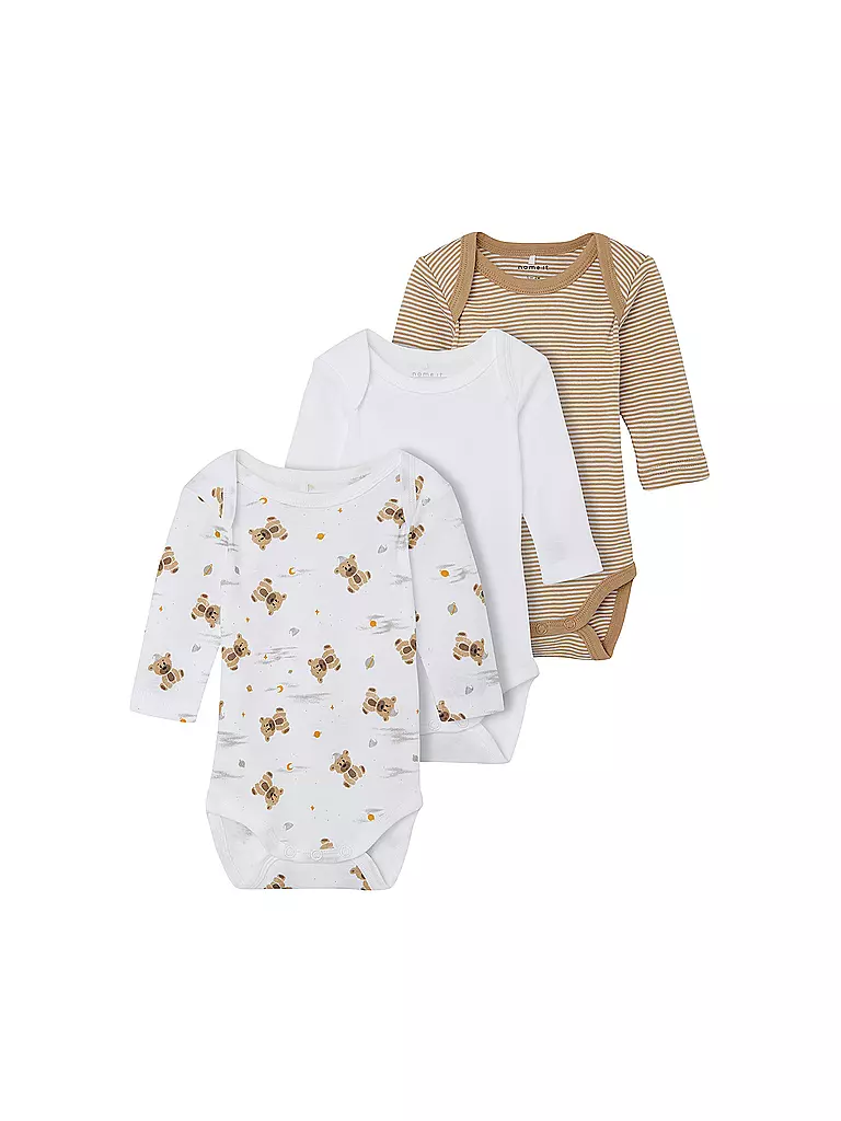 NAME IT | Baby Body NBFBODY 3er Pkg | beige