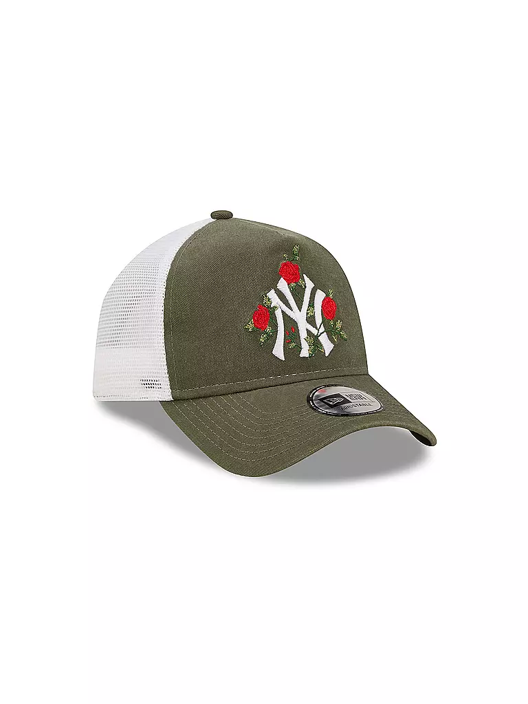 NEW ERA | Kappe FLOWER TRUCKER NY | olive