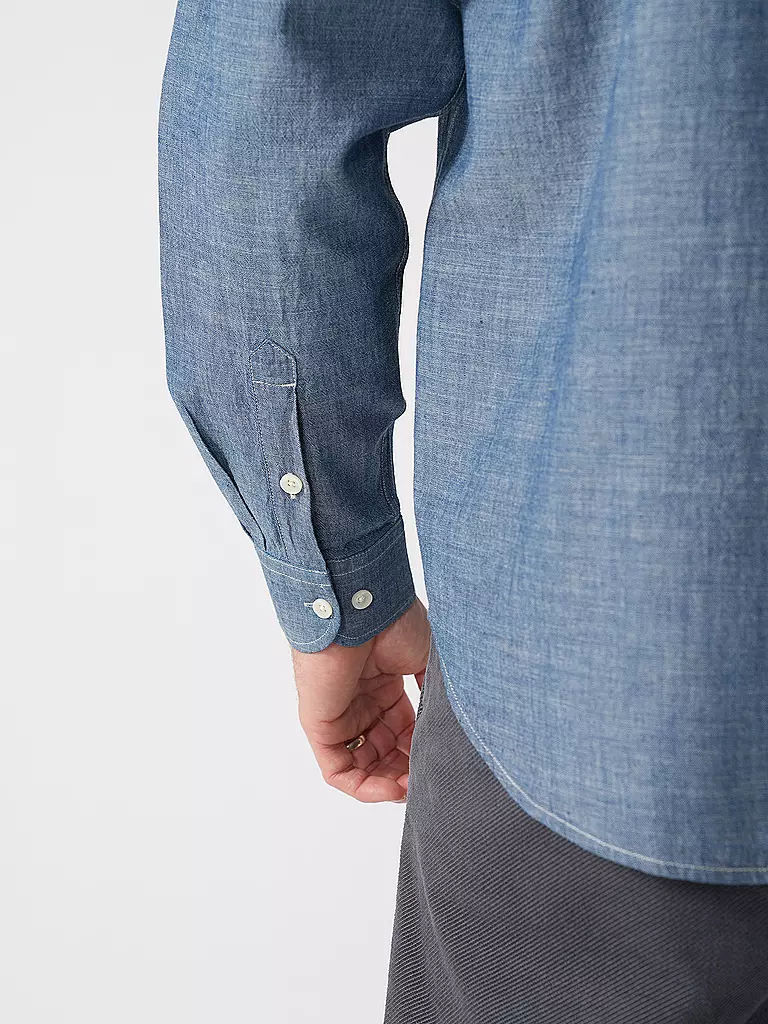 NUDIE JEANS | Hemd Regular Fit GEORGE CHAMBRAY | blau