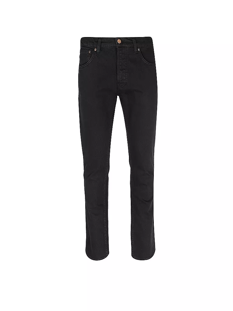 NUDIE JEANS | Jeans Straight Fit GRIM TIM | schwarz