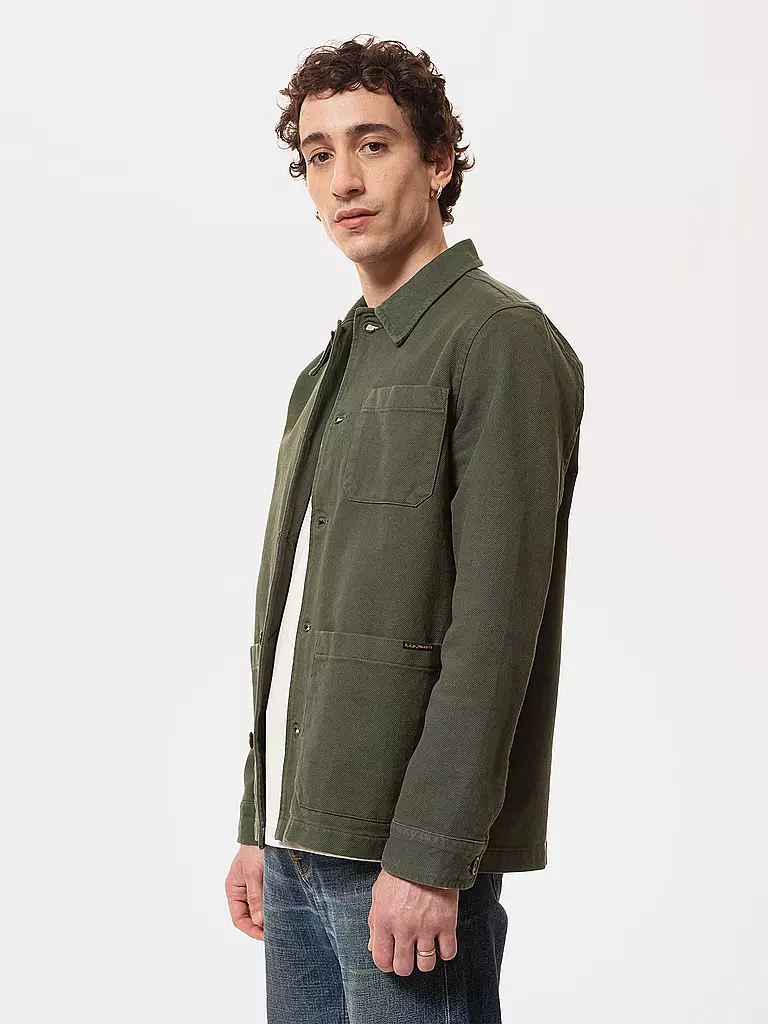 NUDIE JEANS | Overshirt Barney | grün