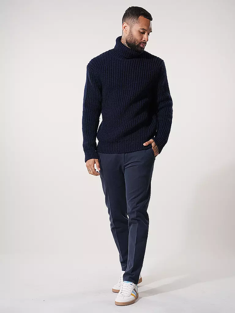 NUDIE JEANS | Rollkragenpullover  | blau