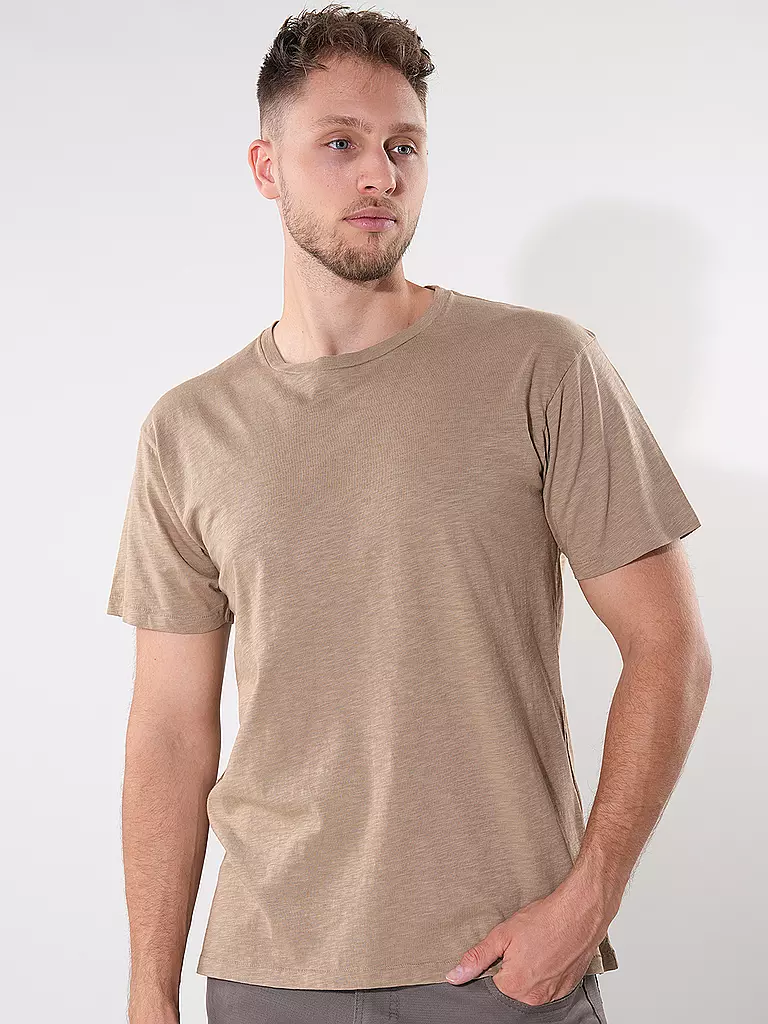 NUDIE JEANS | T-Shirt ROFFE | beige