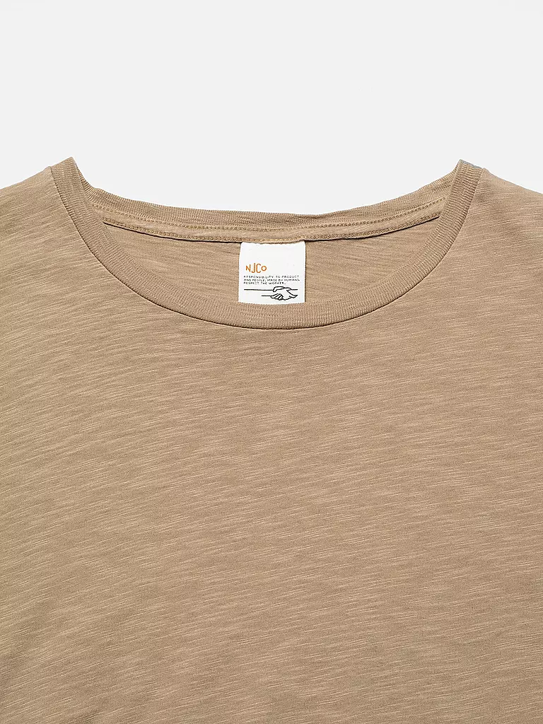 NUDIE JEANS | T-Shirt ROFFE | beige