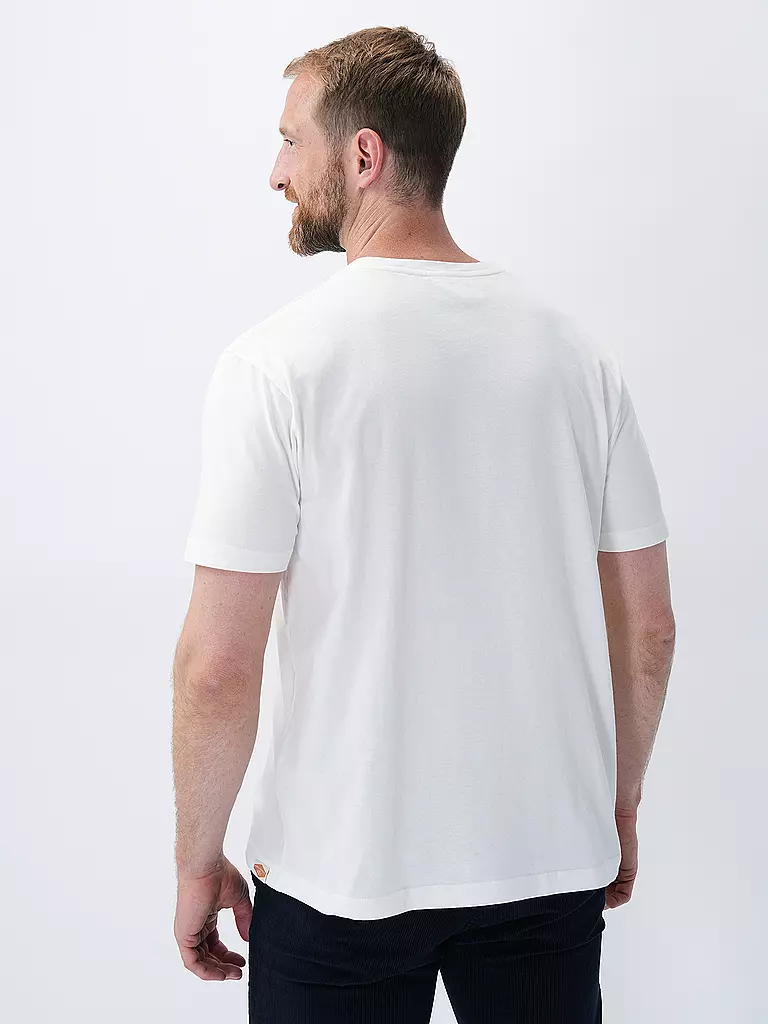 NUDIE JEANS | T-Shirt UNO EVERDAY  | weiss