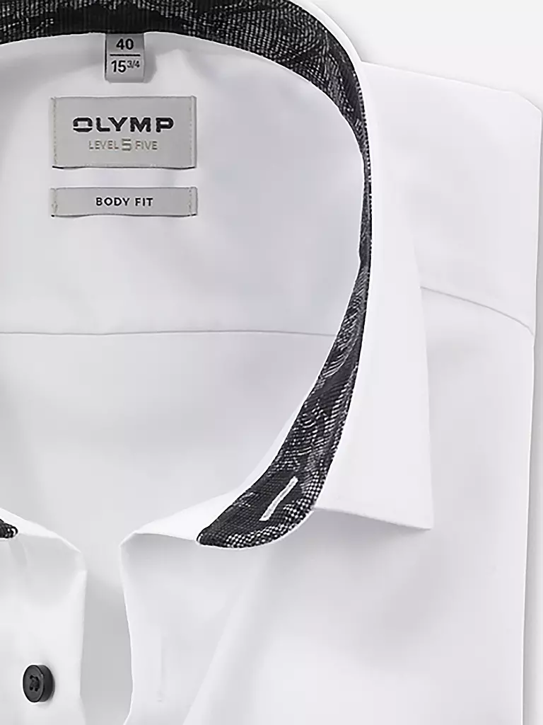 OLYMP LEVEL FIVE | Hemd Body Fit | weiss