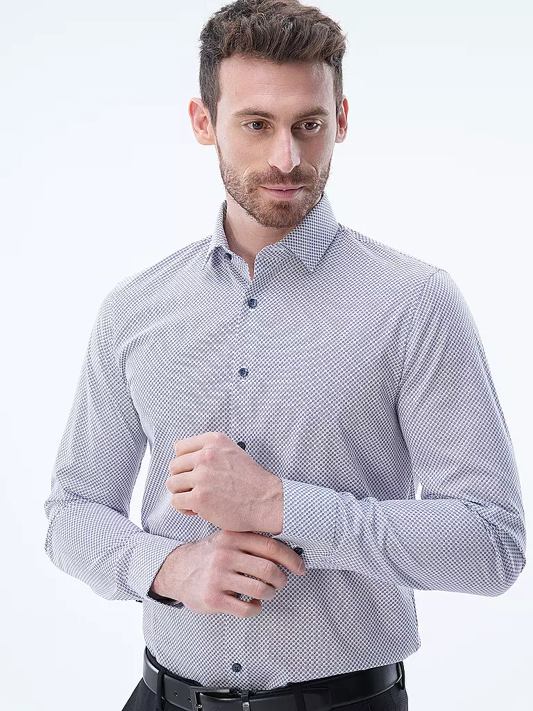 OLYMP NO.6 | Hemd Super Slim Fit  | weiss