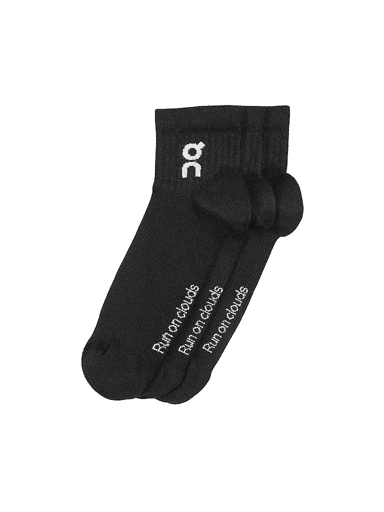 ON | Socken 3er Pkg. black | schwarz