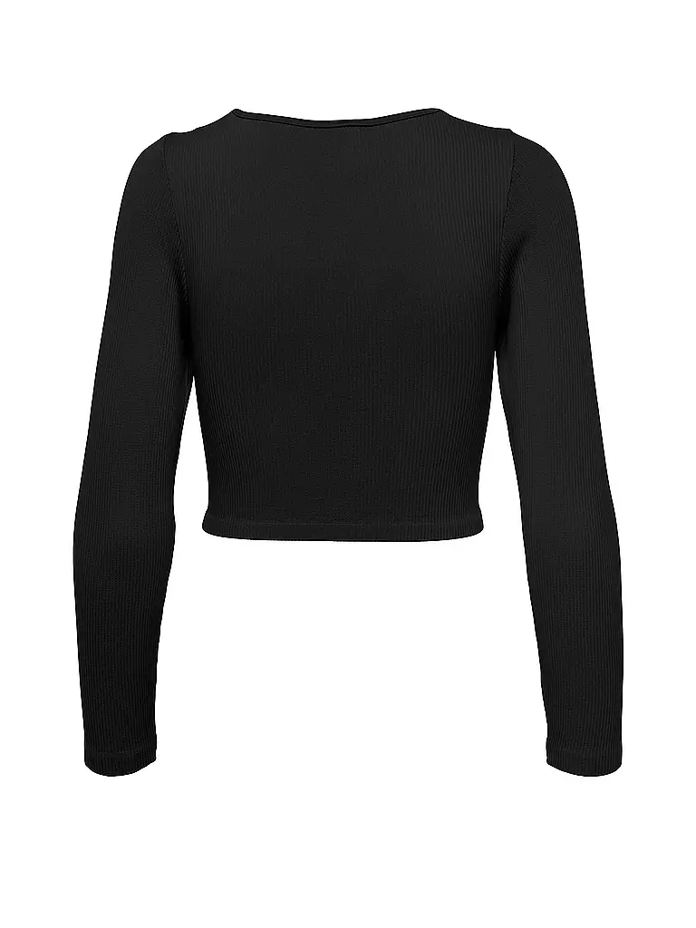 ONLY | Langarmshirt Cropped Fit ONLGWEN | schwarz