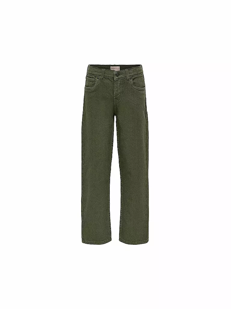 ONLY | Mädchen Jeans Straight Fit KOGMEGAN  | olive