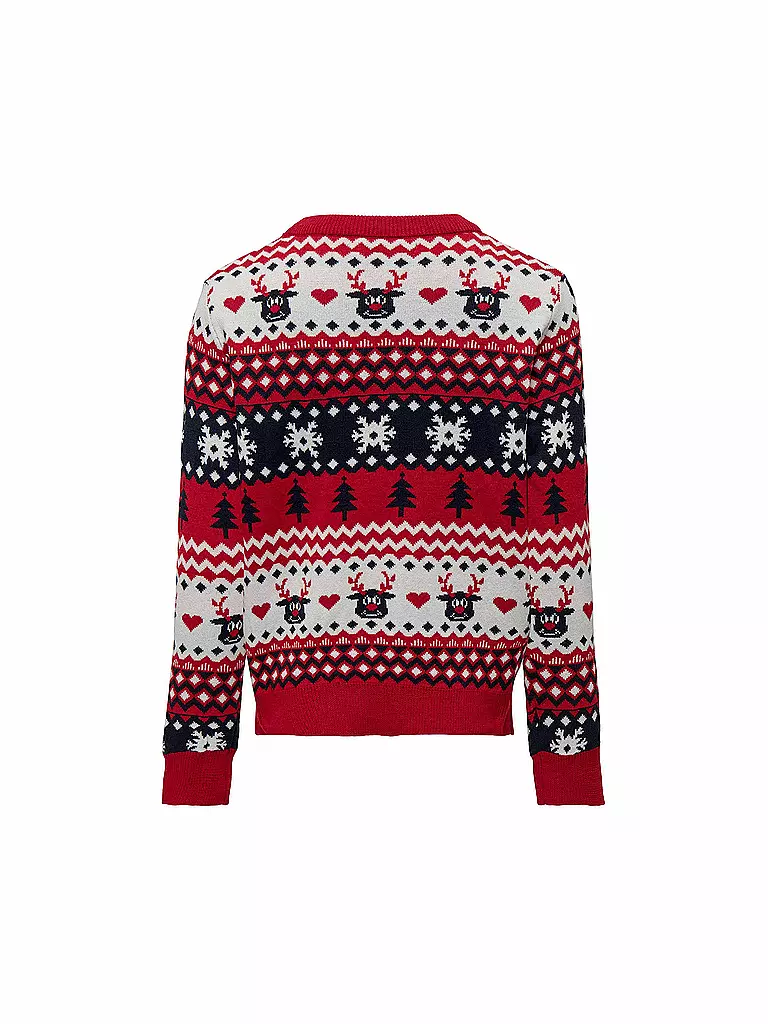 ONLY | Mädchen Pullover KOGXMAS REINDEER | rot