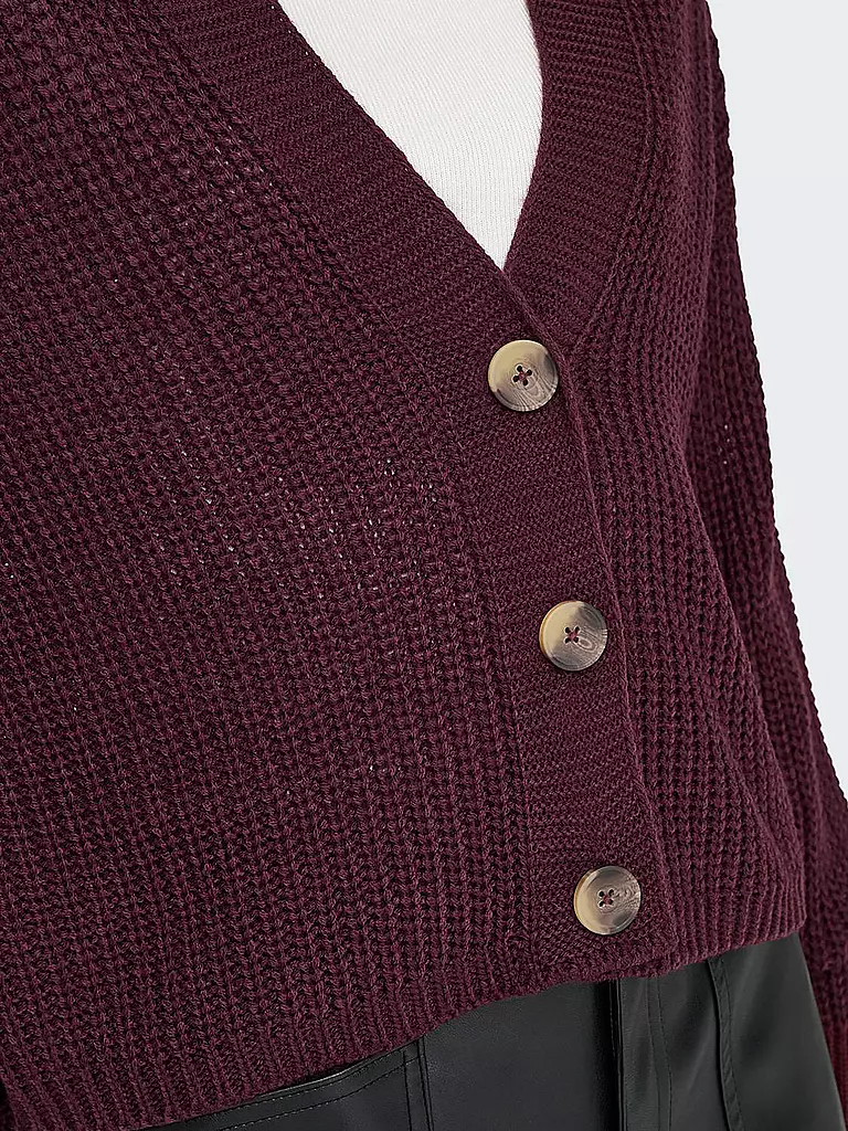 ONLY | Strickjacke ONLCAROL | dunkelrot