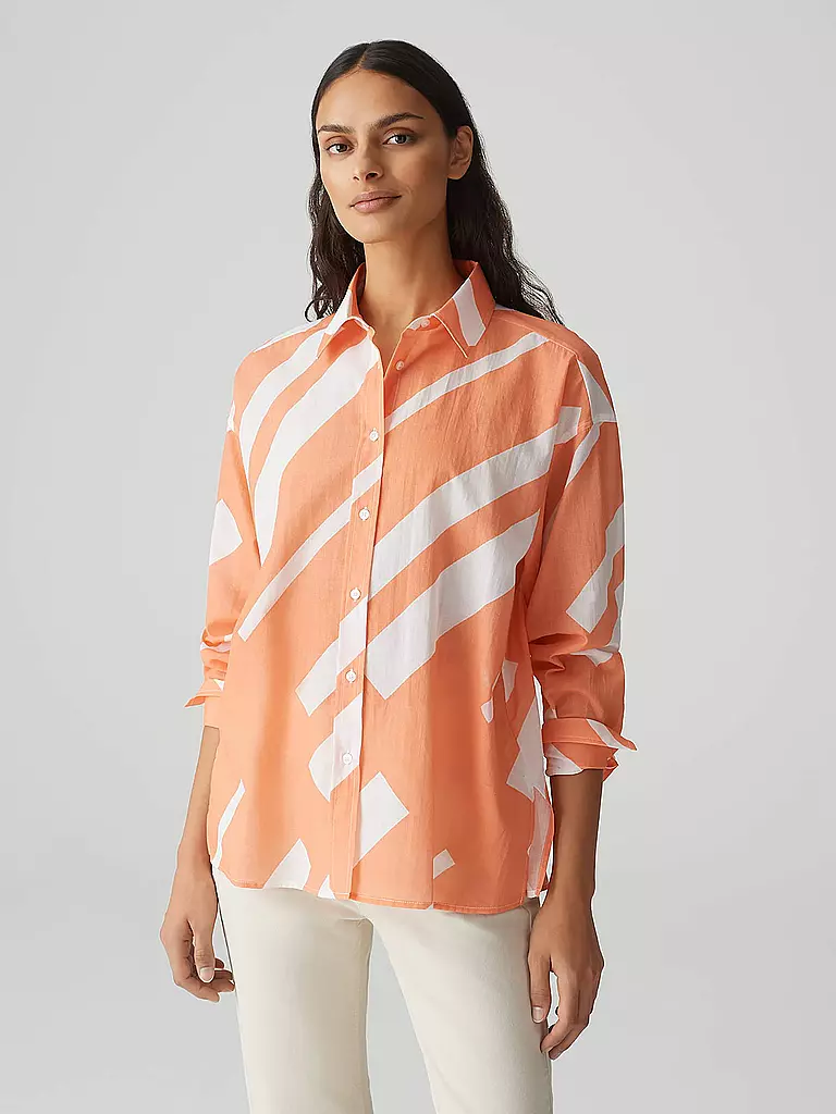 OPUS | Bluse FENLO STRIPE | orange