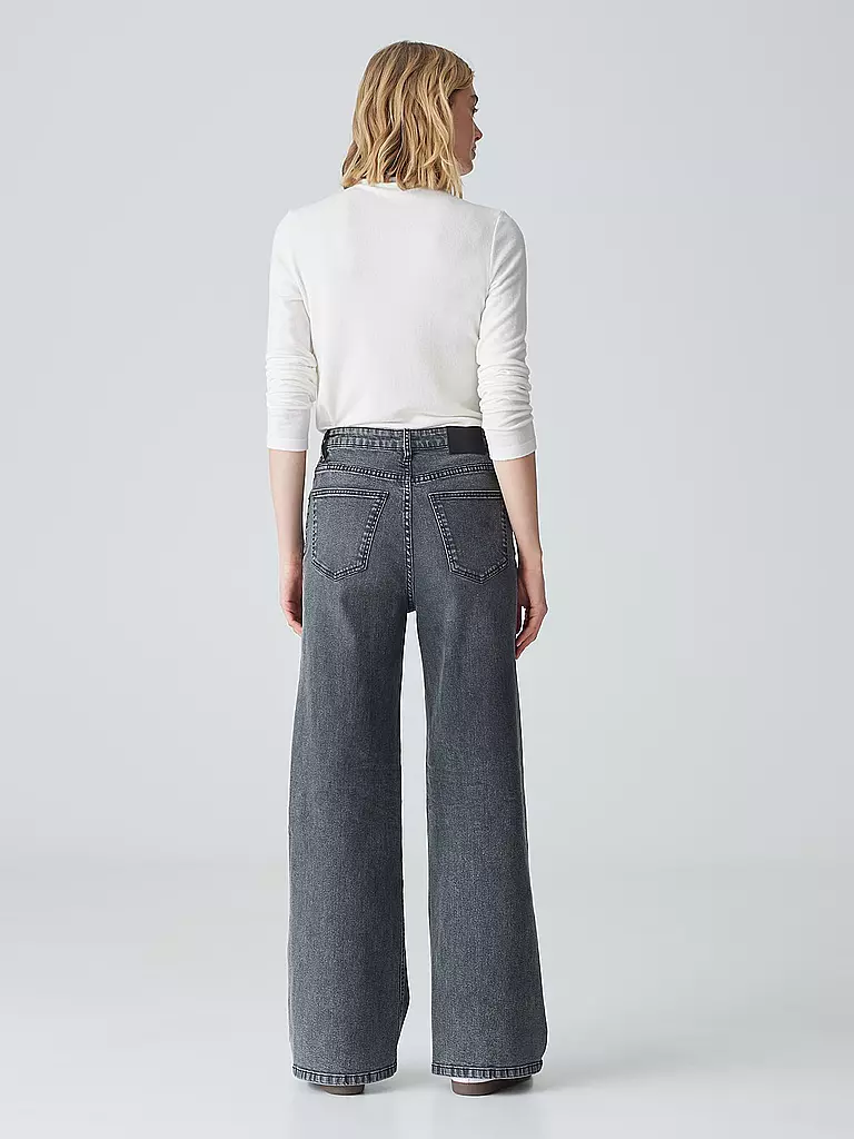 OPUS | Jeans Wide Fit MARLI PALAZZO | grau