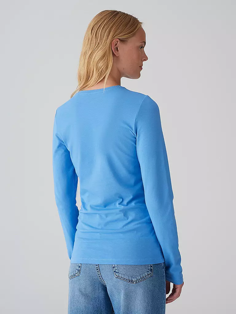 OPUS | Langarmshirt SMILLA | blau