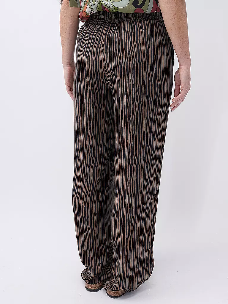 OPUS | Marlenehose MANILO STRIPE | schwarz