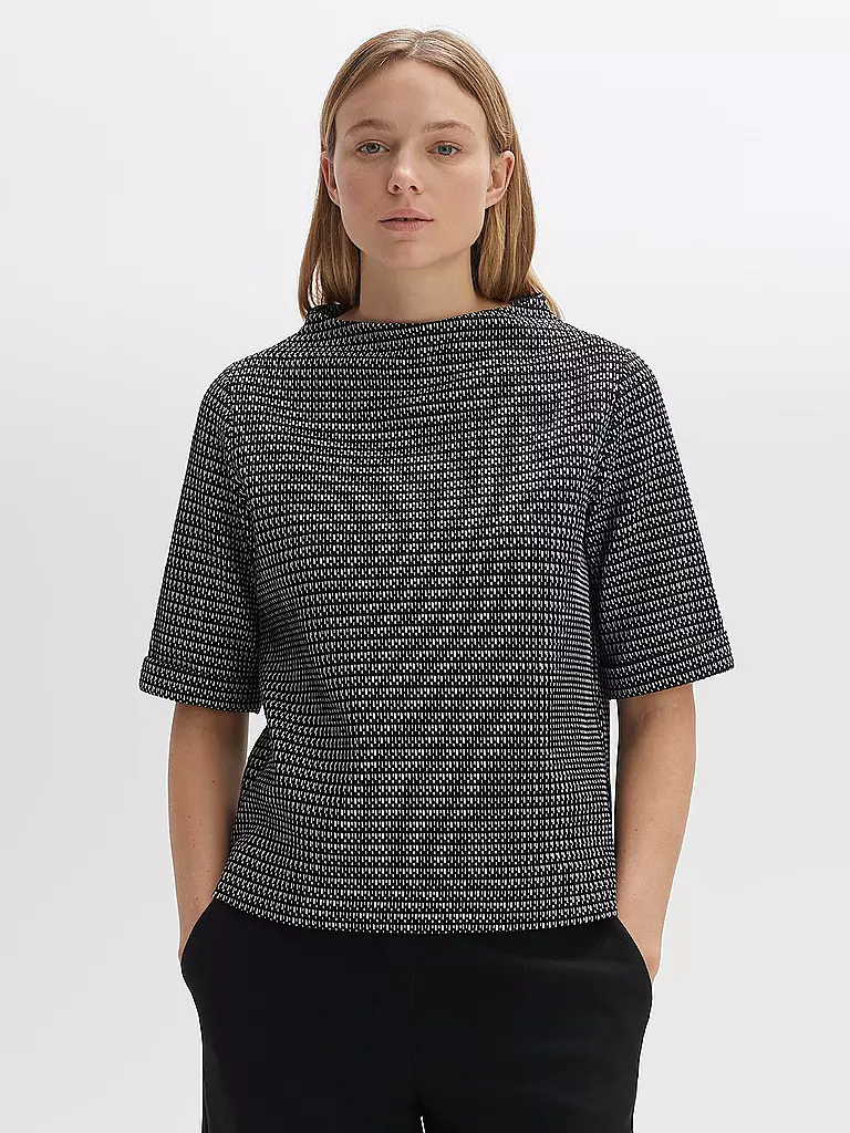 OPUS | Pullover GADENI STRUCTURE | schwarz